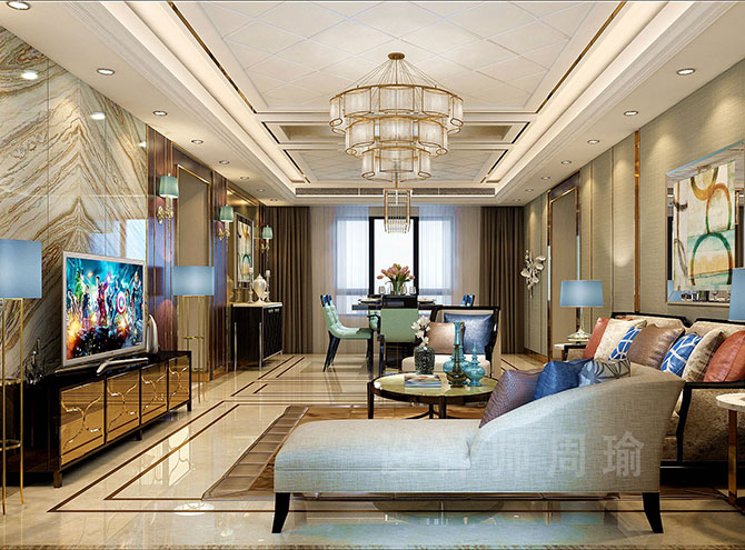 亚洲肏逼大全世纪江尚三室两厅168平装修设计效果欣赏